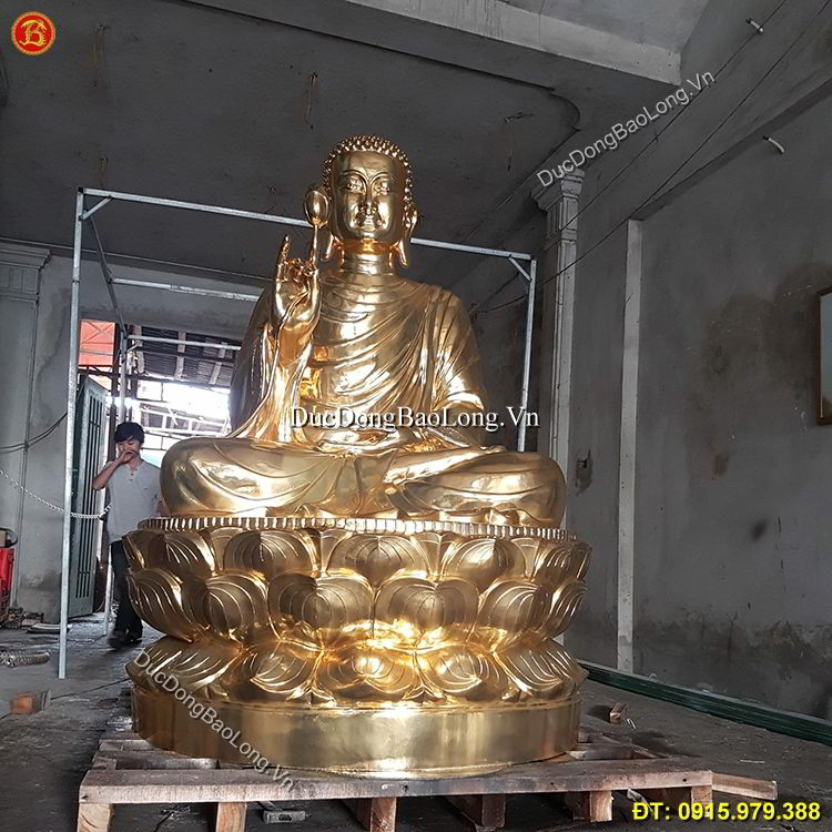 Đúc Tượng Phật Thích Ca Liên Hoa Cao 2m5