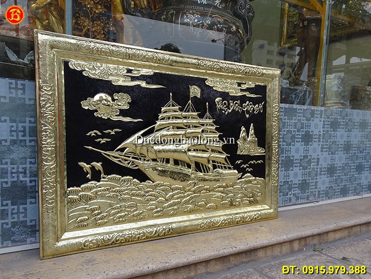 Tranh Thuận Buồm Xuôi Gió cỡ nhỏ dài 88cm