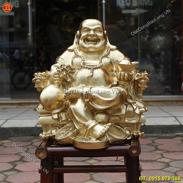 Tượng Phật Di Lặc Ngồi Vắt Chân Cao 42cm