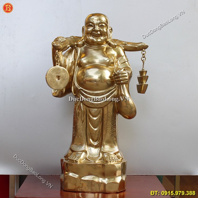 Tượng Đồng Phật Di Lặc Đứng Cao 72cm