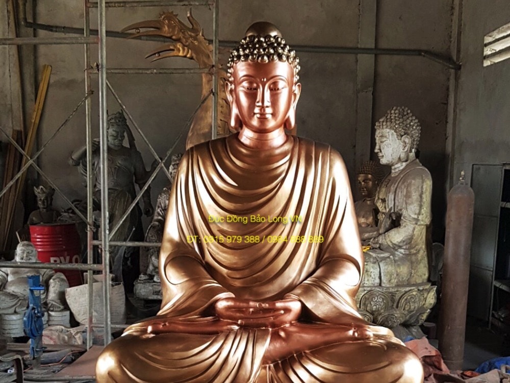 Đúc Tượng Phật Thích Ca bằng đồng cao 2m5