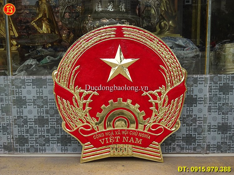 Quốc Huy Việt Nam treo ở cơ quan đơn vị