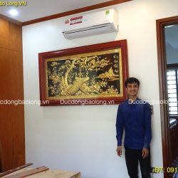 Hình ảnh lắp đặt Tranh Đồng Treo Tường cho Biệt Thự ở Lào Cai