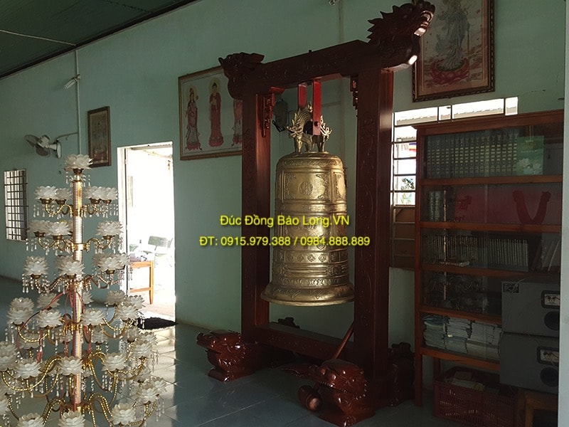 Chuông Đồng 600kg treo Chùa ở Bình Phước