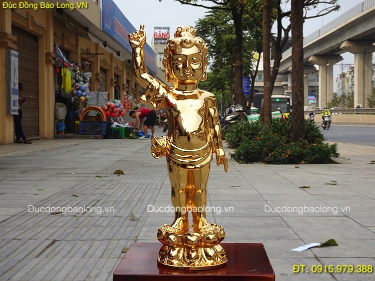 Đúc tượng Phật bằng đồng tại Bắc Giang, tượng Phật Thích Ca Đản Sinh