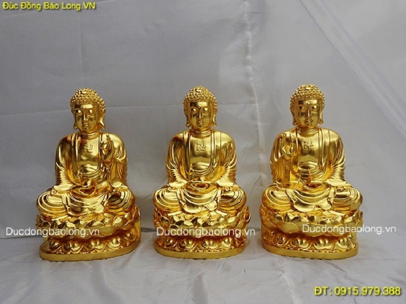 đúc tượng Phật bằng đồng tại Cao Bằng, tượng Phật Tam Thánh