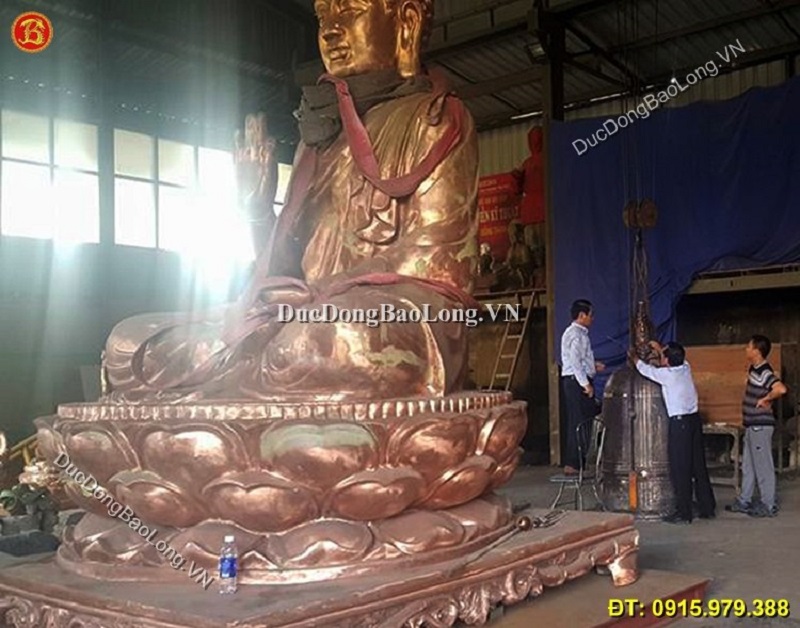 Đúc tượng Phật bằng đồng tại Phú Thọ, hoàn thiện