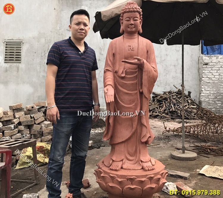 mẫu đúc tượng Phật A DI Đà bằng đồng tại Quảng Ninh
