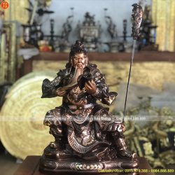 tượng quan công ngồi bằng đồng