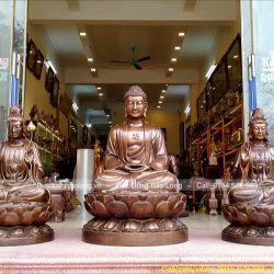 Địa chỉ đúc tượng Tam Thánh Phật uy tín, giá tại xưởng