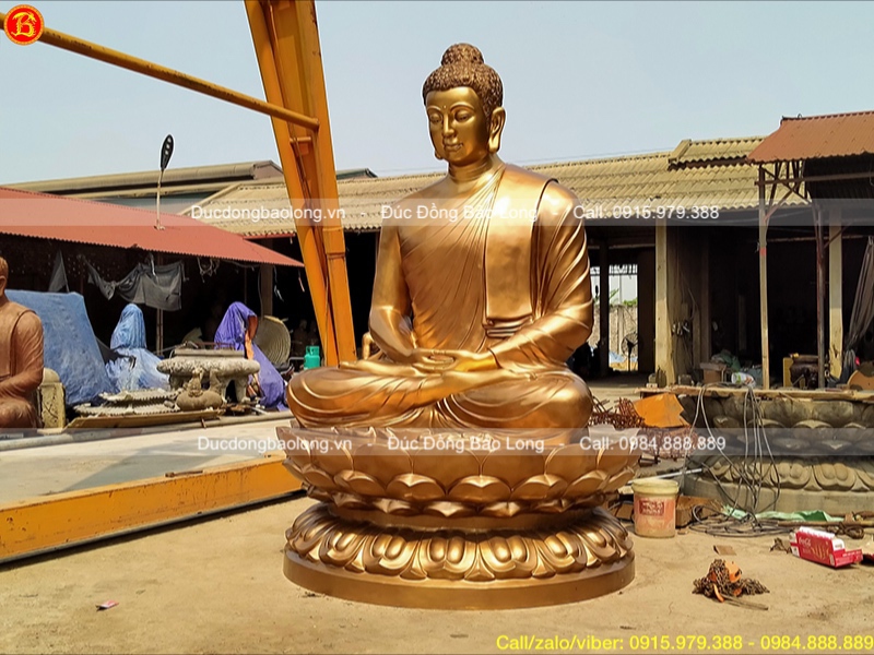 Tượng Phật Thích Ca cao 3m cho chùa Quan Âm