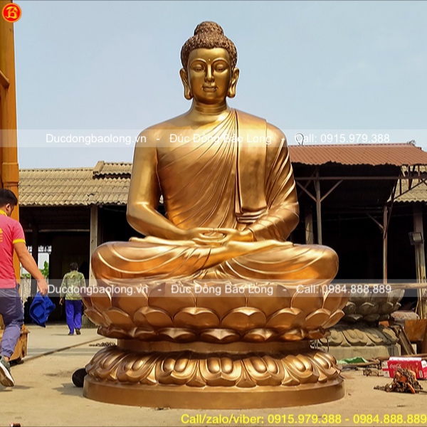 Tượng Phật Thích Ca cao 3m cho chùa Quan Âm