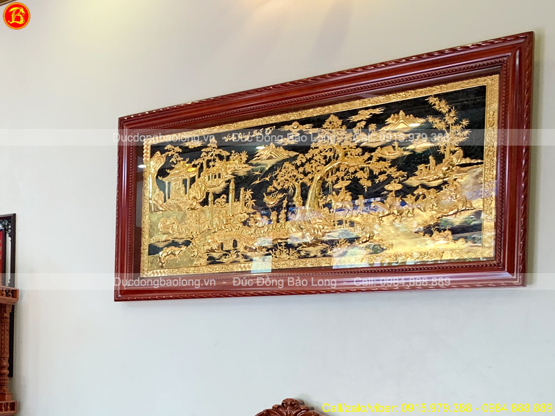 tranh Vinh Quy bái tổ 1m76 x 89cm