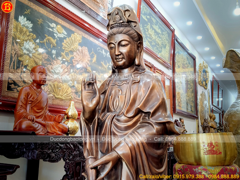 tượng Phật Bà Quan Âm dáng đứng