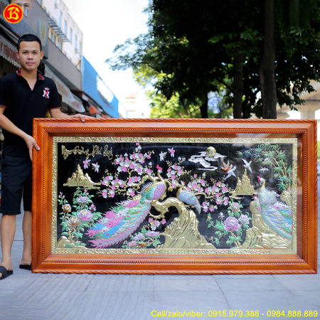 Tranh Ngọc Đường Phú Quý Bằng Đồng 1m97 x 1m07