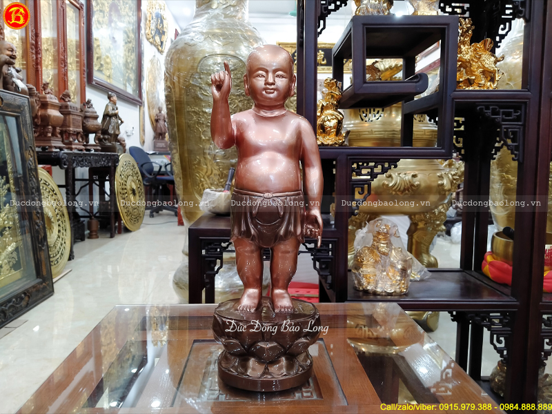 tượng Phật Thích Ca Đản Sinh 42cm