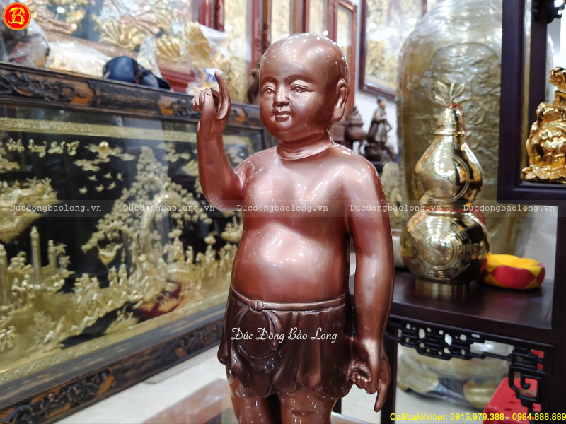 tượng Phật Thích Ca Đản Sinh 42cm