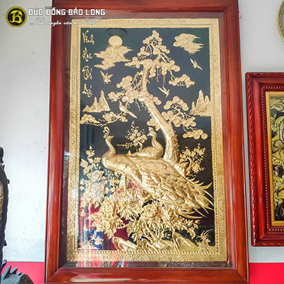 Tranh Vinh Hoa Phú Quý 1m x 1m5 Bằng Đồng Thau