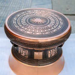 quả trống đồng Ngọc Lũ đường kính 60cm đúc bằng đồng đỏ