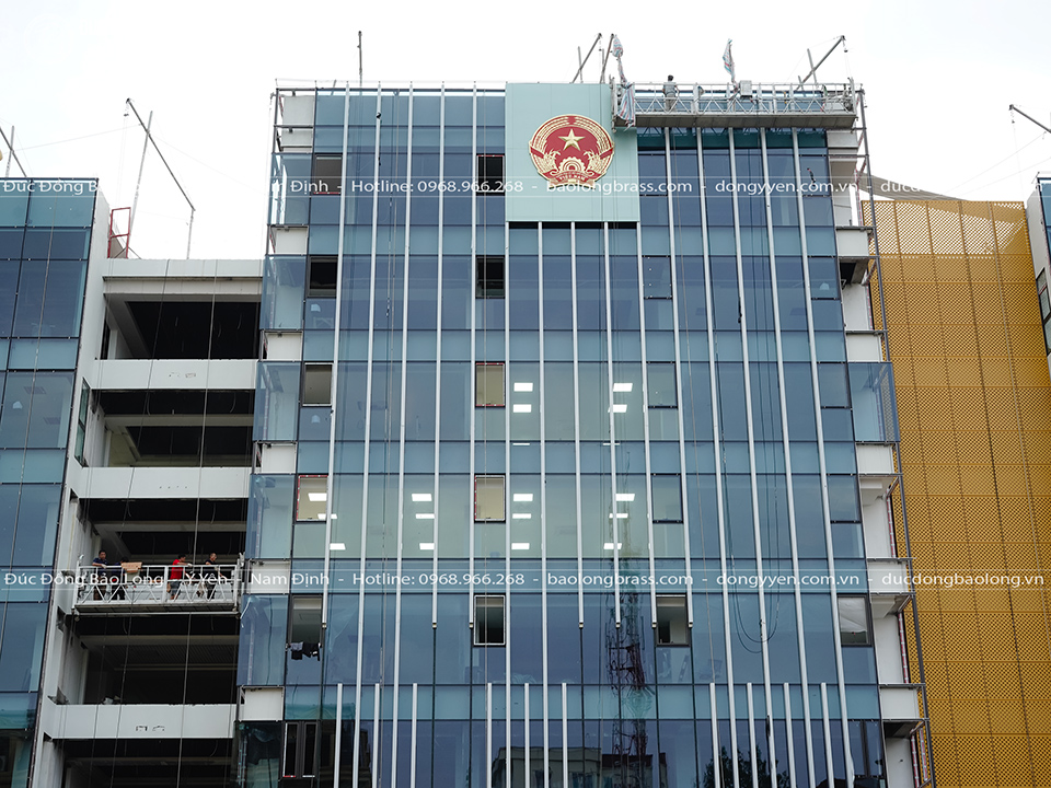 Quốc Huy Bằng Đồng Vàng Đường Kính 2m5 Cho Bộ Giao Thông Vận Tải