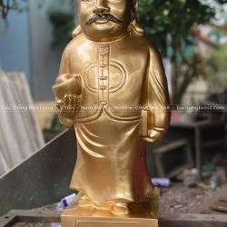 Tượng Quản Gia Trần Văn Sẩm Phán bằng đồng đỏ cao 61cm