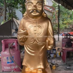 Tượng Quản Gia Trần Văn Sẩm Phán bằng đồng đỏ cao 61cm