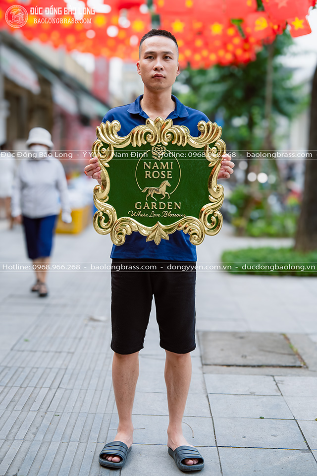 Logo Biển Hiệu Bằng Đồng Kích Thước 50Cm Theo Yêu Cầu