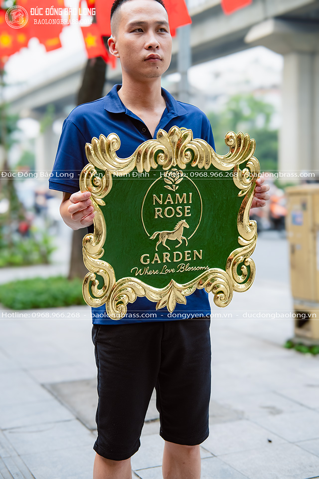 Logo Biển Hiệu Bằng Đồng Kích Thước 50Cm Theo Yêu Cầu