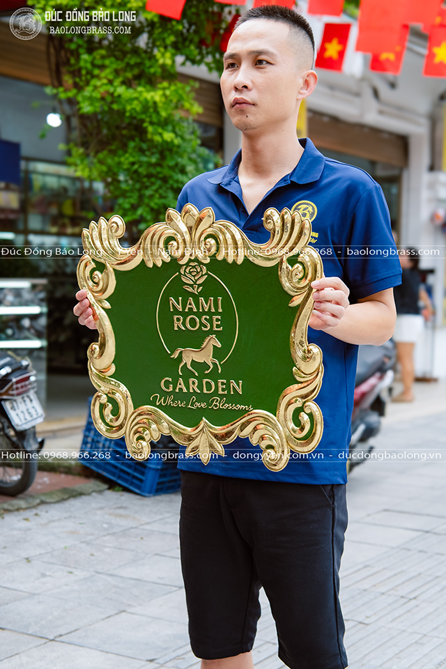 Logo Biển Hiệu Bằng Đồng Kích Thước 50Cm Theo Yêu Cầu