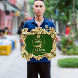Logo biển hiệu bằng đồng kích thước 50cm theo yêu cầu