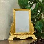 Khung Ảnh Thờ Đúc Bằng Đồng Đỏ Dát Vàng 9999 Cao 41Cm