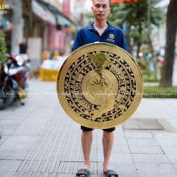 Mặt Trống Đồng Hình Bản Đồ Việt Nam Mới 34 Tỉnh Thành ĐK 80Cm