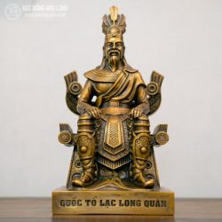 tượng Lạc Long Quân bằng đồng cao 28cm