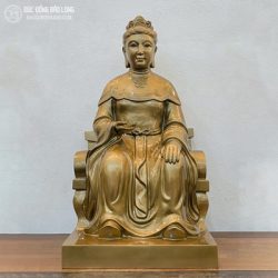 Tượng Linh Sơn Thánh Mẫu Bằng Đồng Đỏ Cao 61Cm