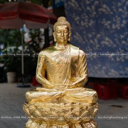 Tượng Phật Thích Ca Bằng Đồng Catut Cao 62Cm