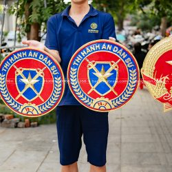 Logo Quốc Huy, Huy Hiệu Cỡ Nhỏ Bằng Đồng ĐK 40Cm