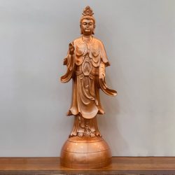 Tượng Địa Mẫu Bằng Đồng Đỏ Cao 81Cm