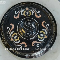 Lư xông trầm tai Cui bằng đồng khảm ngũ sắc cao 40cm