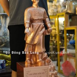 Tượng Lê Lợi Bằng Đồng Đỏ Cao 69Cm