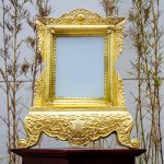 Khung Ảnh Thờ Bằng Đồng Vàng Cao 53Cm