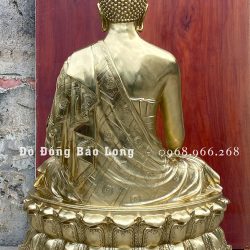 Tượng Phật Thích Ca Xúc Địa Ấn Bằng Đồng Catut Cao 1m