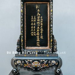 Bài Vị Đúc Nổi Chữ Theo Yêu Cầu Bằng Đồng Khảm Ngũ Sắc Cao 50Cm