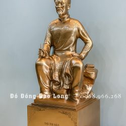 tượng Đại thi hào Nguyễn Du bằng đồng đỏ cao 81cm