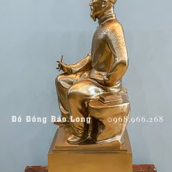 tượng Đại thi hào Nguyễn Du bằng đồng đỏ cao 81cm