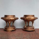 Lư Xông Trầm Bằng Đồng Đỏ Cao 50Cm Màu Trầm Cổ